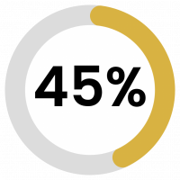 45 percent 45 percent